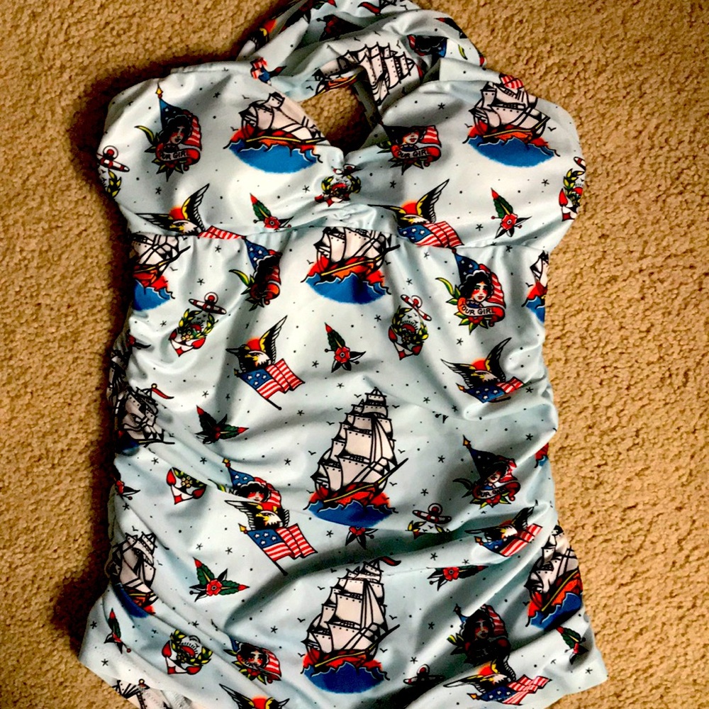 Sourpuss sailor Jerry bathing suit